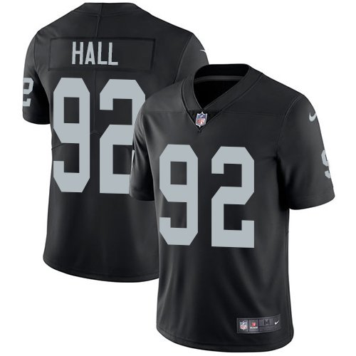 Nike Raiders #92 P.J. Hall Black Team Color Youth Stitched NFL Vapor Untouchable Limited Jersey inbean