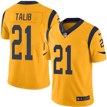 Nike Rams #21 Aqib Talib Gold Youth Stitched NFL Limited Rush Jersey inbean