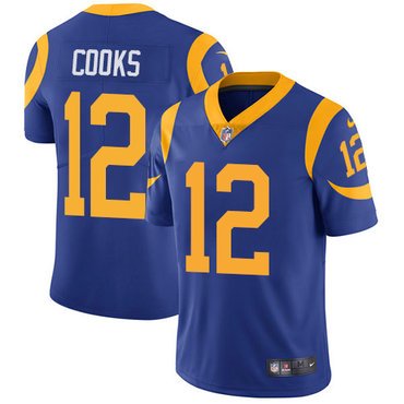 Nike Rams #12 Brandin Cooks Royal Blue Alternate Youth Stitched NFL Vapor Untouchable Limited Jersey inbean