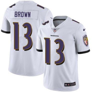 Nike Ravens #13 John Brown White Youth Stitched NFL Vapor Untouchable Limited Jersey inbean