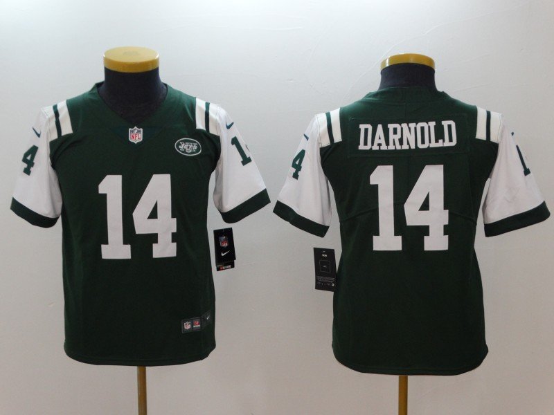 Youth Nike Jets #14 Sam Darnold Green Vapor Untouchable Player Limited Jersey inbean