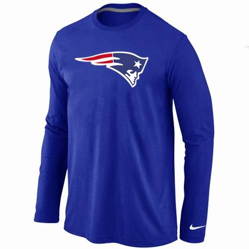 Nike New England Patriots Logo Long Sleeve T-Shirt BLUE inbean