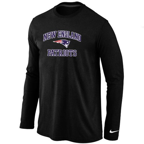 Nike New England Patriots Heart Black Long Sleeve T-Shirt inbean