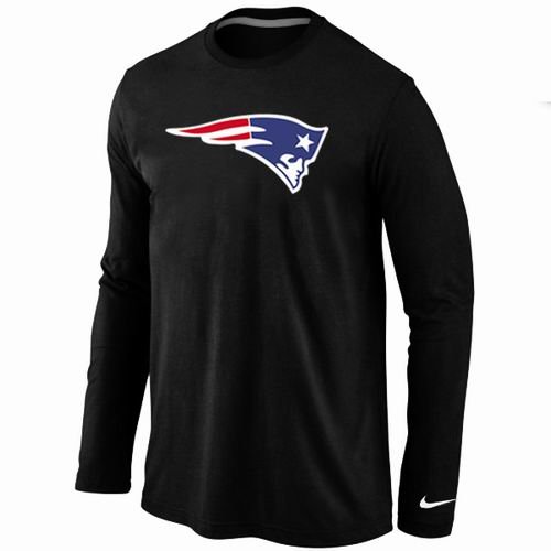 Nike New England Patriots Logo Long Sleeve T-Shirt black inbean