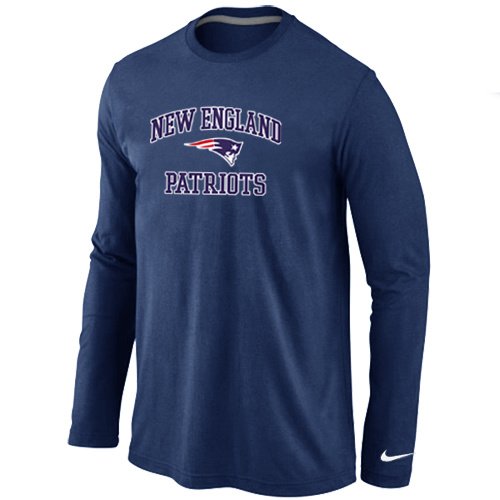 Nike New England Patriots Heart D.Blue Long Sleeve T-Shirt inbean