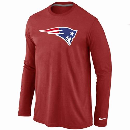 Nike New England Patriots Logo Long Sleeve T-Shirt RED inbean