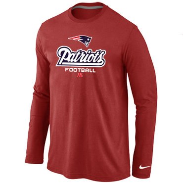 Nike New England Patriots Critical Victory Long Sleeve T-Shirt RED inbean