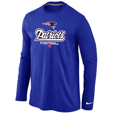 Nike New England Patriots Critical Victory Long Sleeve T-Shirt Blue inbean