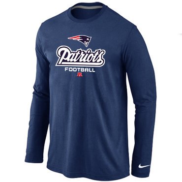 Nike New England Patriots Critical Victory Long Sleeve T-Shirt D.Blue inbean