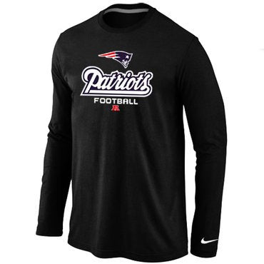 Nike New England Patriots Critical Victory Long Sleeve T-Shirt Black inbean