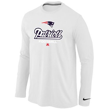 Nike New England Patriots Critical Victory Long Sleeve T-Shirt White inbean