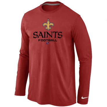 Nike New Orleans Saints Critical Victory Long Sleeve T-Shirt RED inbean