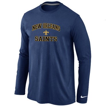 Nike New Orleans Saints Heart & Soul Long Sleeve T-Shirt D.Blue inbean