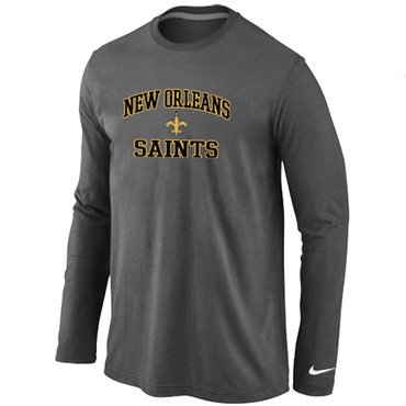 Nike New Orleans Saints Heart & Soul Long Sleeve T-Shirt D.Grey inbean