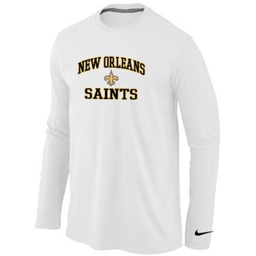 Nike New Orleans Saints Heart & Soul Long Sleeve T-Shirt White inbean