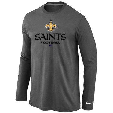 Nike New Orleans Saints Critical Victory Long Sleeve T-Shirt D.Grey inbean