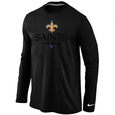 Nike New Orleans Saints Critical Victory Long Sleeve T-Shirt Black inbean