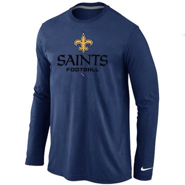 Nike New Orleans Saints Critical Victory Long Sleeve T-Shirt D.Blue inbean