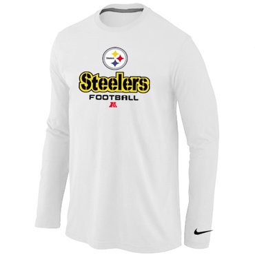 Nike Pittsburgh Steelers Critical Victory Long Sleeve T-Shirt White inbean