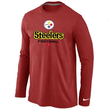 Nike Pittsburgh Steelers Critical Victory Long Sleeve T-Shirt RED inbean