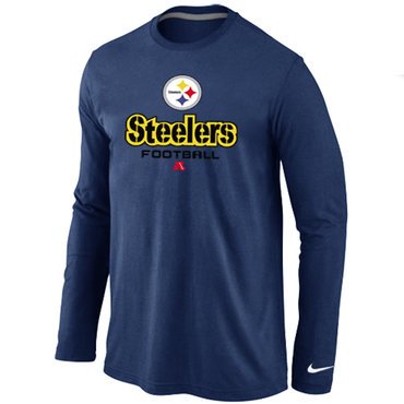 Nike Pittsburgh Steelers Critical Victory Long Sleeve T-Shirt D.Blue inbean