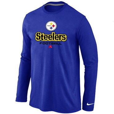 Nike Pittsburgh Steelers Critical Victory Long Sleeve T-Shirt Blue inbean