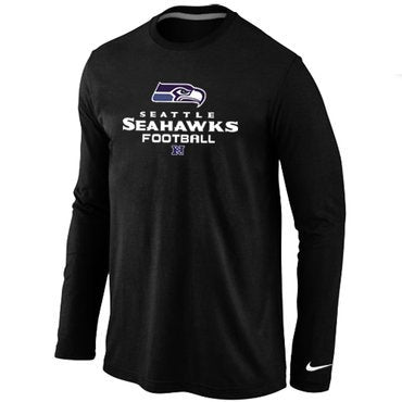 NIKE Seattle Seahawks Critical Victory Long Sleeve T-Shirt Black inbean