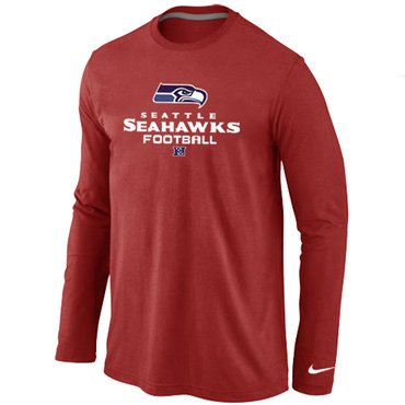 NIKE Seattle Seahawks Critical Victory Long Sleeve T-Shirt RED inbean