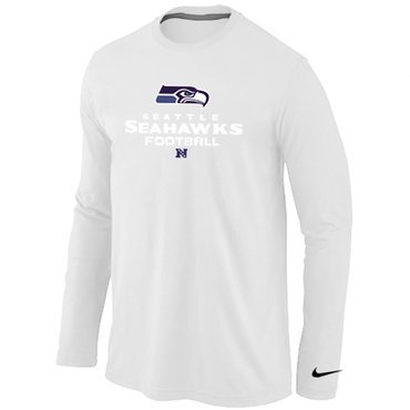 NIKE Seattle Seahawks Critical Victory Long Sleeve T-Shirt White inbean