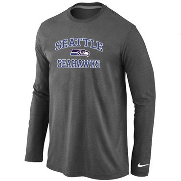 Nike Seattle Seahawks Heart & Soul Long Sleeve T-Shirt D.Grey inbean