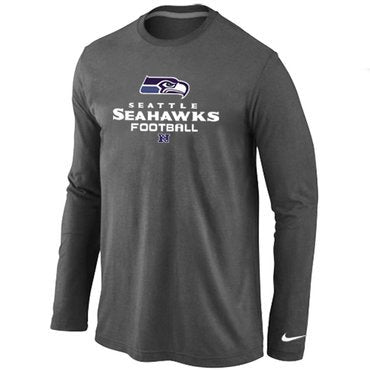 NIKE Seattle Seahawks Critical Victory Long Sleeve T-Shirt D.Grey inbean