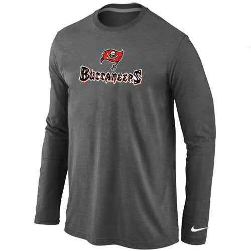 Nike Tampa Bay Buccaneers Authentic Logo Long Sleeve T-Shirt D.Grey inbean