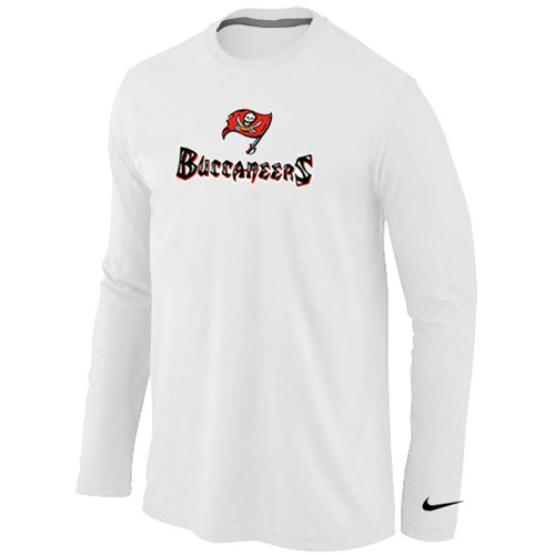 Nike Tampa Bay Buccaneers Authentic Logo Long Sleeve T-Shirt White inbean