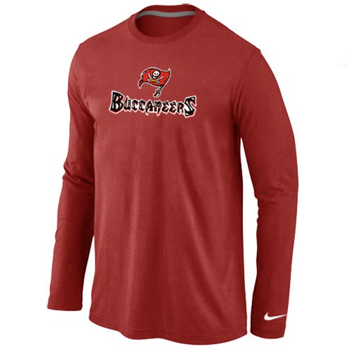 Nike Tampa Bay Buccaneers Authentic Logo Long Sleeve T-Shirt Red inbean