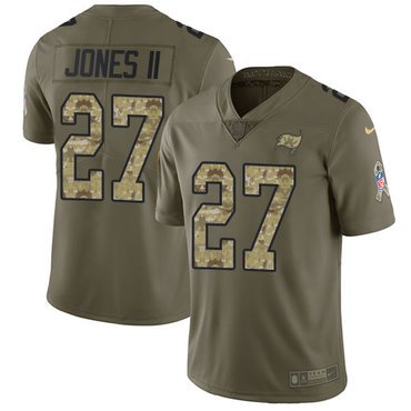 Nike Buccaneers #27 Ronald Jones II Olive Camo Youth Stitched NFL Limited 2017 Salute to Service Jersey inbean