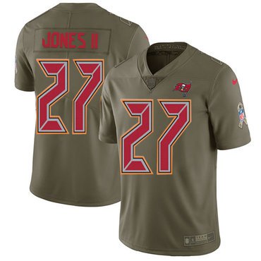 Nike Buccaneers #27 Ronald Jones II Olive Youth Stitched NFL Limited 2017 Salute to Service Jersey inbean