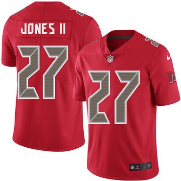 Nike Buccaneers #27 Ronald Jones II Red Youth Stitched NFL Limited Rush Jersey inbean