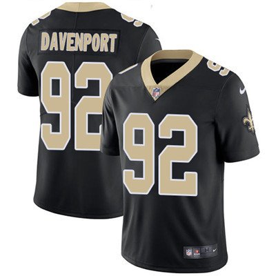 Nike Saints #92 Marcus Davenport Black Team Color Youth Stitched NFL Vapor Untouchable Limited Jersey inbean