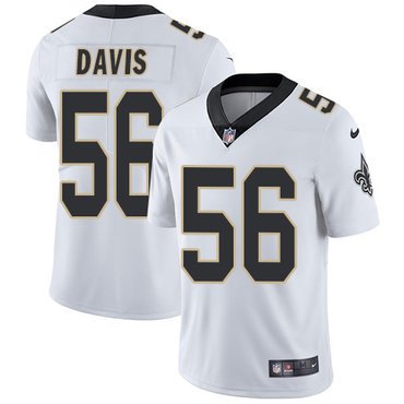 Nike Saints #56 DeMario Davis White Youth Stitched NFL Vapor Untouchable Limited Jersey inbean