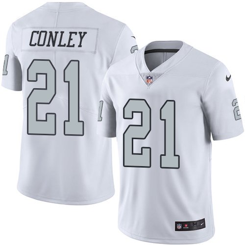 Nike Raiders #21 Gareon Conley White Youth Stitched NFL Limited Rush Jersey inbean