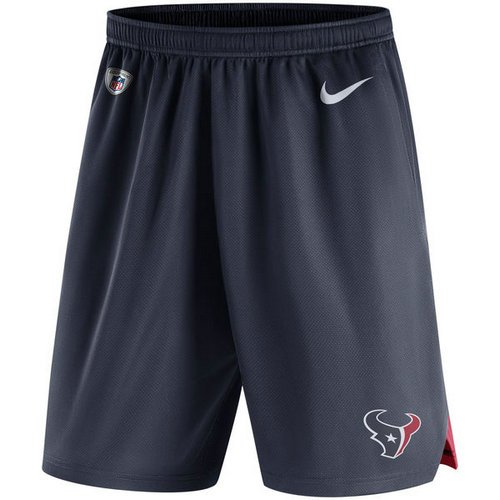 Men's Houston Texans Nike Navy Knit Performance Shorts inbean