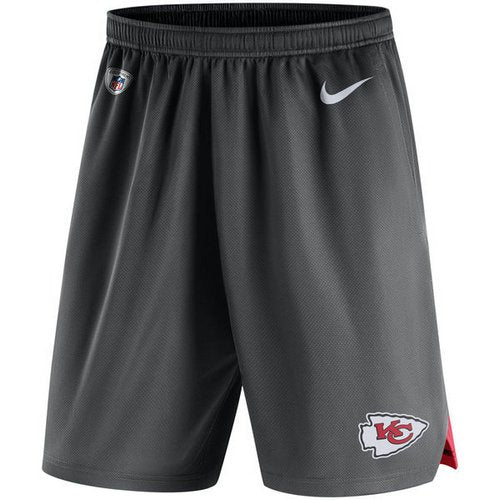 Men's Kansas City Chiefs Nike Charcoal Knit Performance Shorts inbean