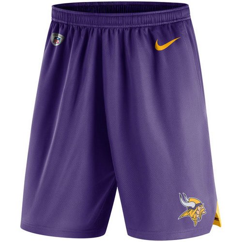 Men's Minnesota Vikings Nike Purple Knit Performance Shorts inbean