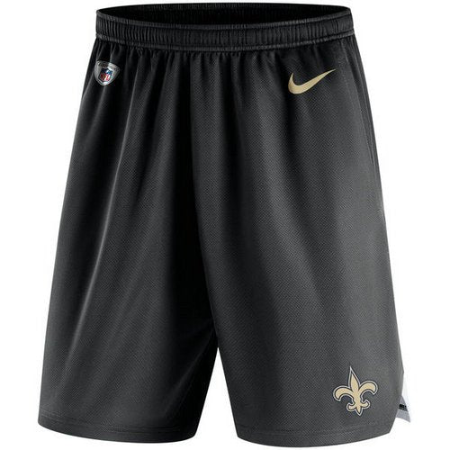 Men's New Orleans Saints Nike Black Knit Performance Shorts inbean