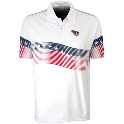 Tennessee Titans White Antigua Patriot Polo inbean