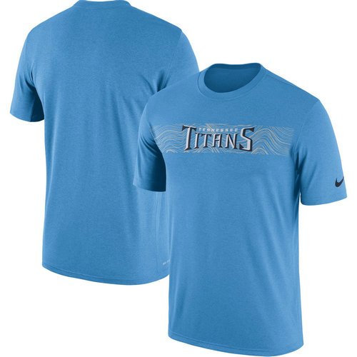 Tennessee Titans Nike Light Blue Sideline Seismic Legend T-Shirt inbean