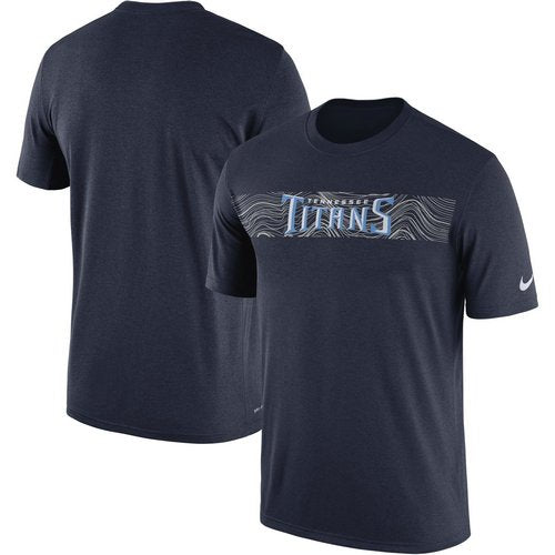 Tennessee Titans Nike Navy Sideline Seismic Legend T-Shirt inbean