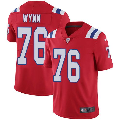 Kids Nike Patriots 76 Isaiah Wynn Red Alternate Stitched NFL Vapor Untouchable Limited Jersey inbean