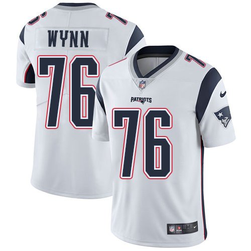 Kids Nike Patriots 76 Isaiah Wynn White Stitched NFL Vapor Untouchable Limited Jersey inbean