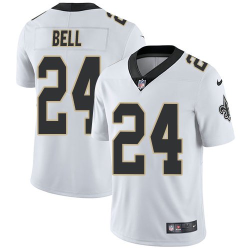 Kids Nike Saints 24 Vonn Bell White Stitched NFL Vapor Untouchable Limited Jersey inbean